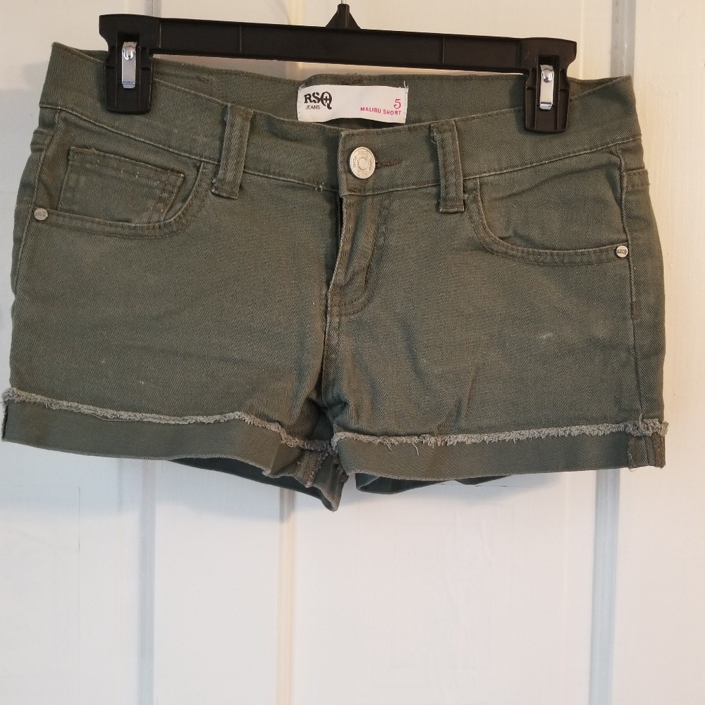 Olive green shorts